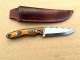 CUSTOM HANDMADE 5160 HIGH CARBON STEEL SCANDI GRIND BUSH CRAFT KNIFE