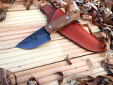 CUSTOM HANDMADE 1095 HIGH CARBON STEEL HUNTING,BUSHCRAFT KNIFE HANDLE ROSEWOOD