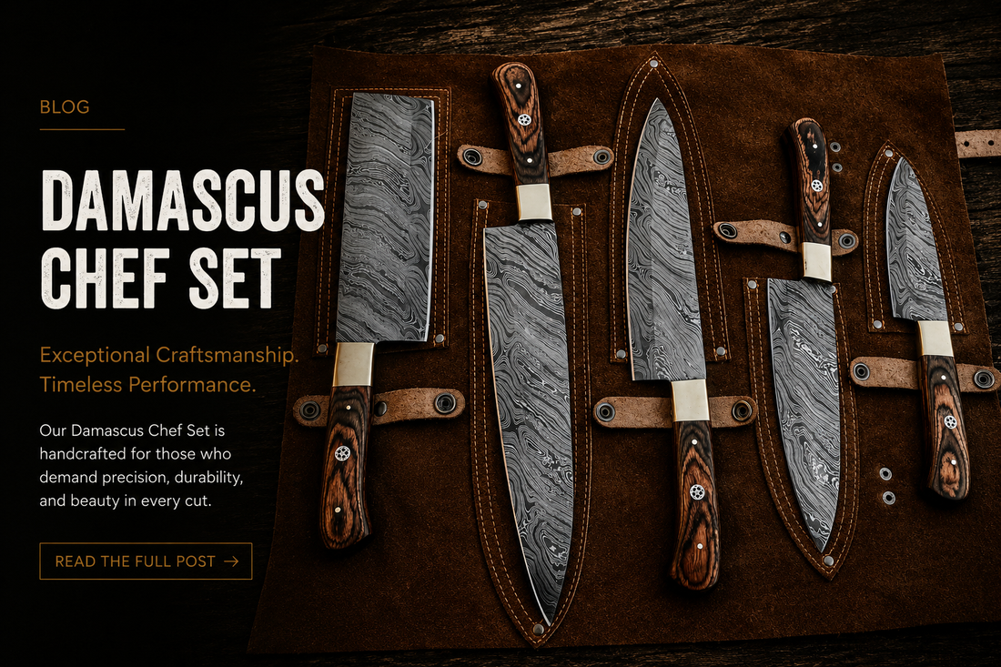 Damascus Chef Knife Set Elevate Your Kitchen with Handcrafted Precision