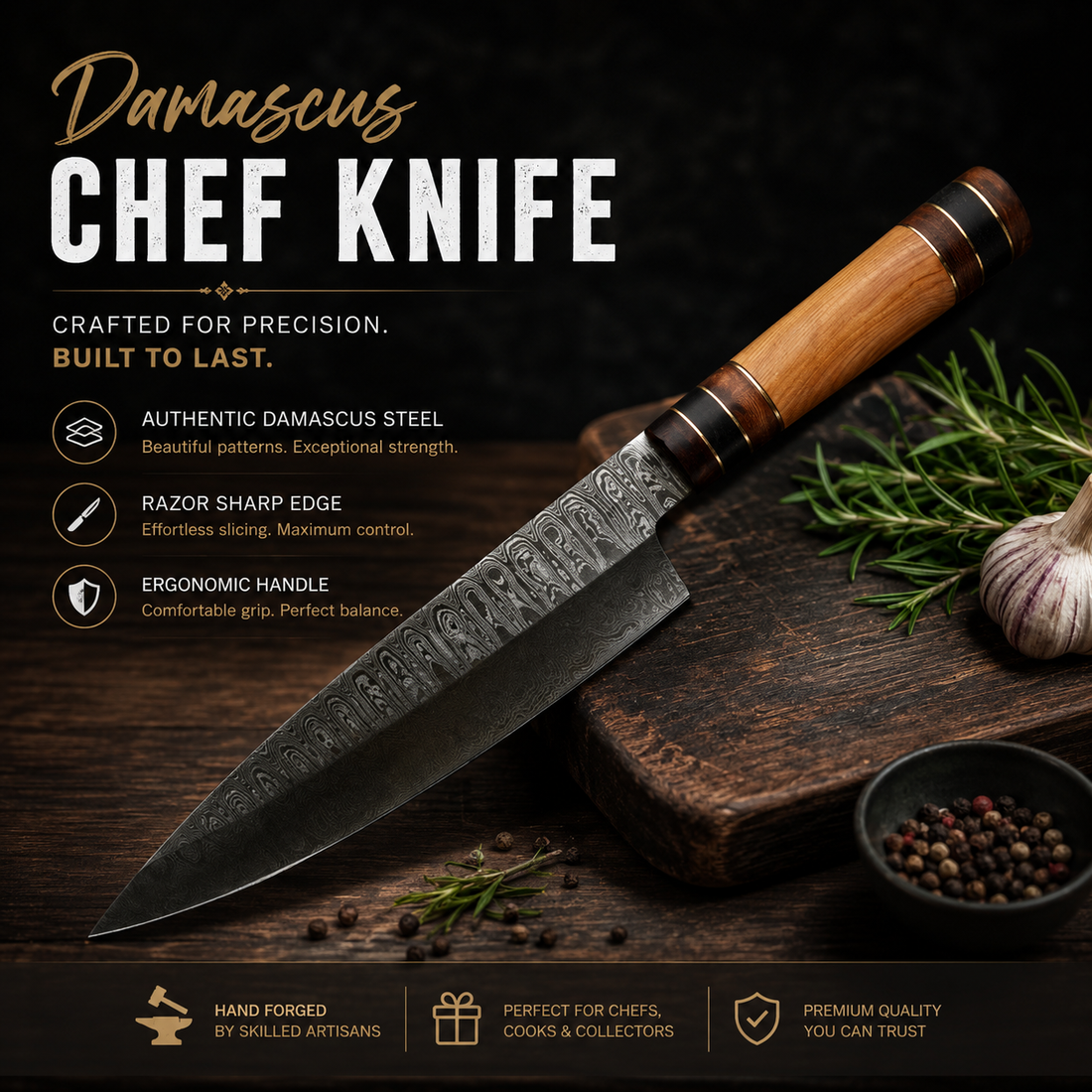 Damascus Chef Knives