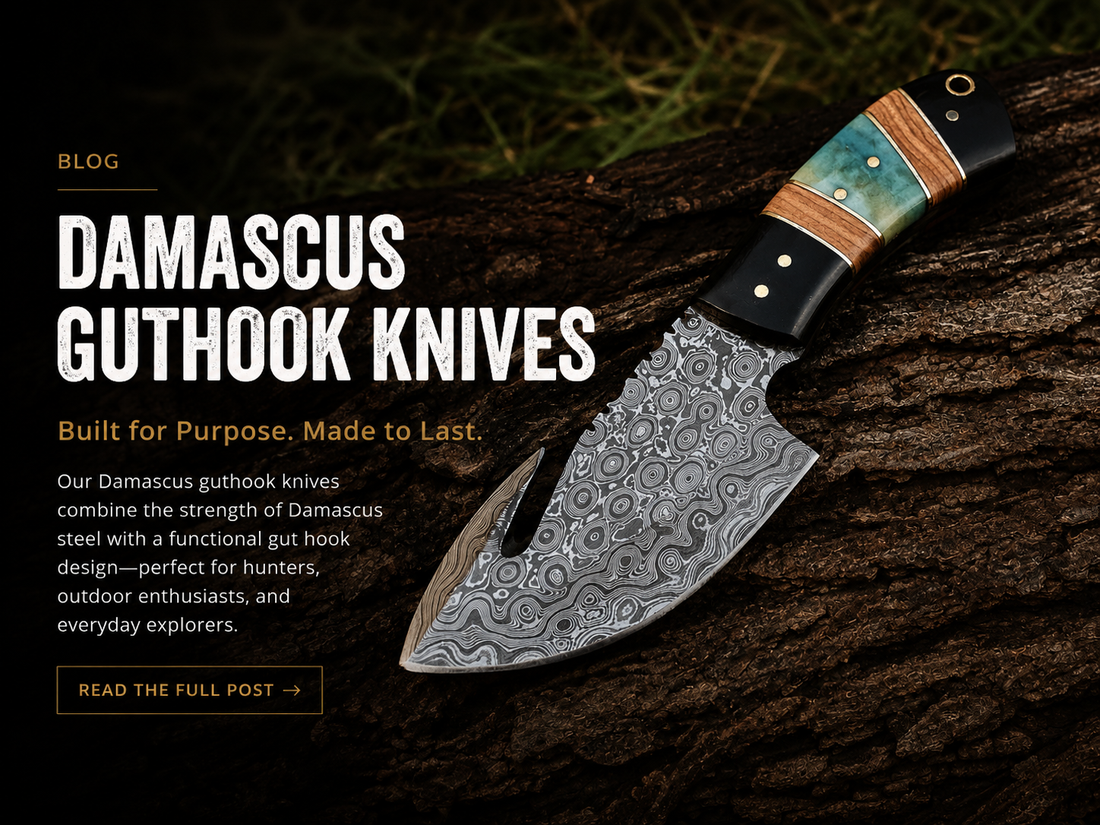 Damascus Guthook Knives The Hunter's Ultimate Field Companion