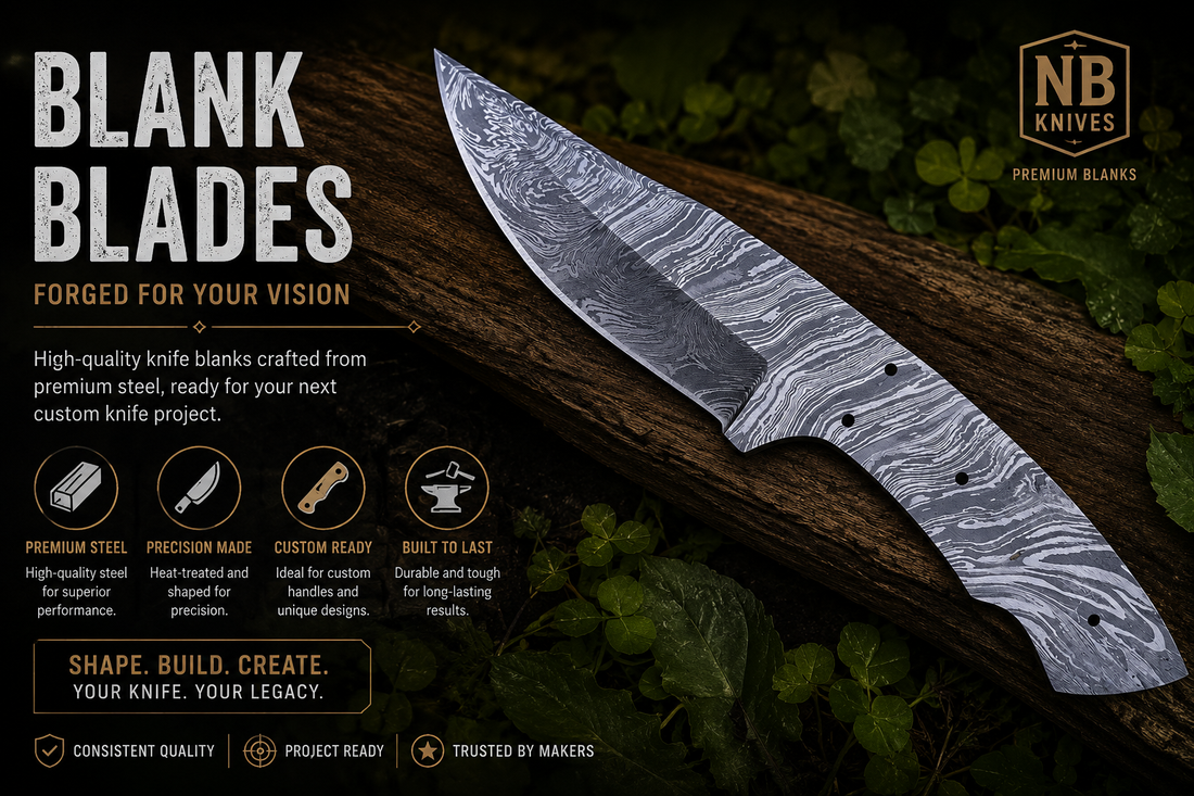 Damascus Blank Blades Forge Your Own Masterpiece