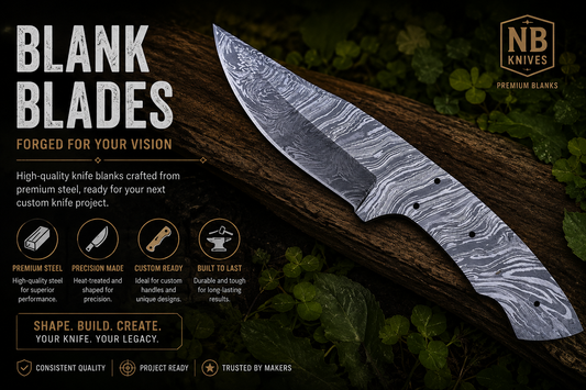 Damascus Blank Blades Forge Your Own Masterpiece