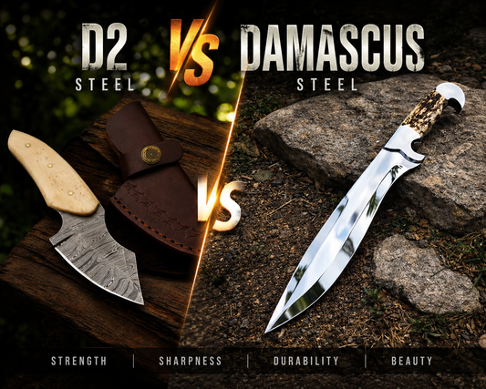 D2 vs Damascus Steel: Which Knife Steel is Right for You?