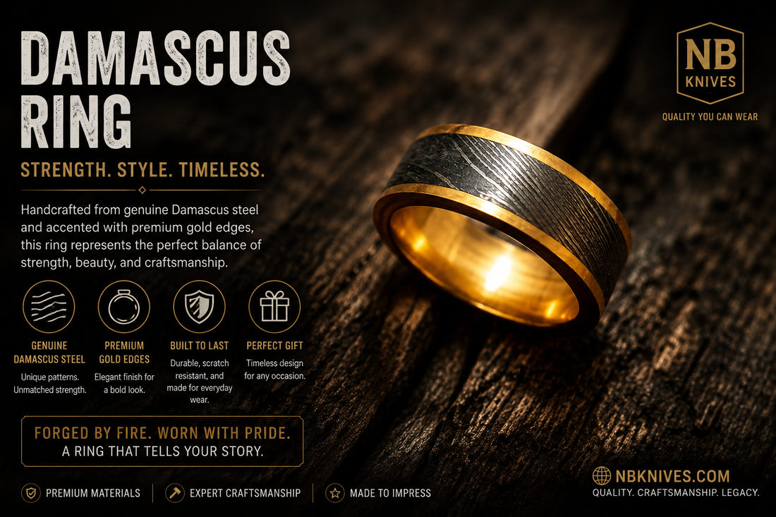 Damascus Rings Wear the Art of the Ancient Forge