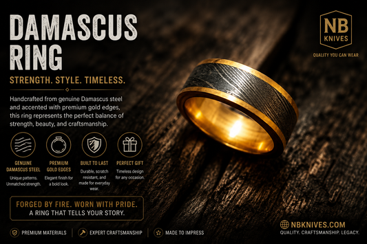 Damascus Rings Wear the Art of the Ancient Forge