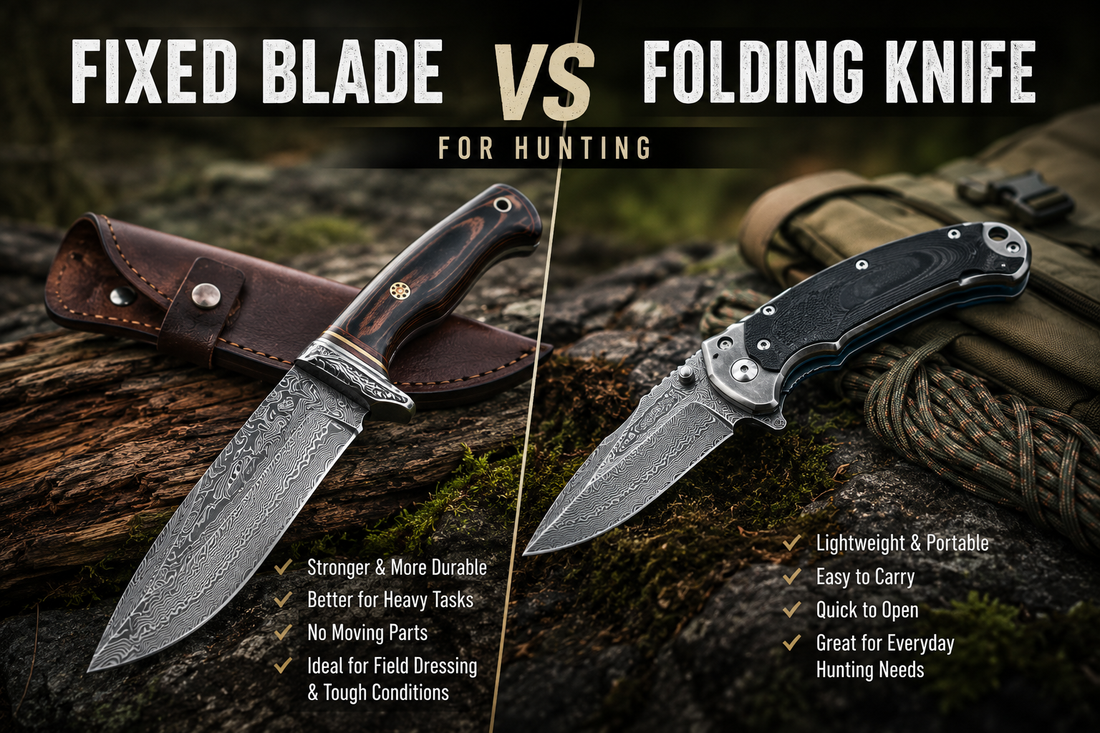 Fixed Blade vs Folding Knife for Hunting
