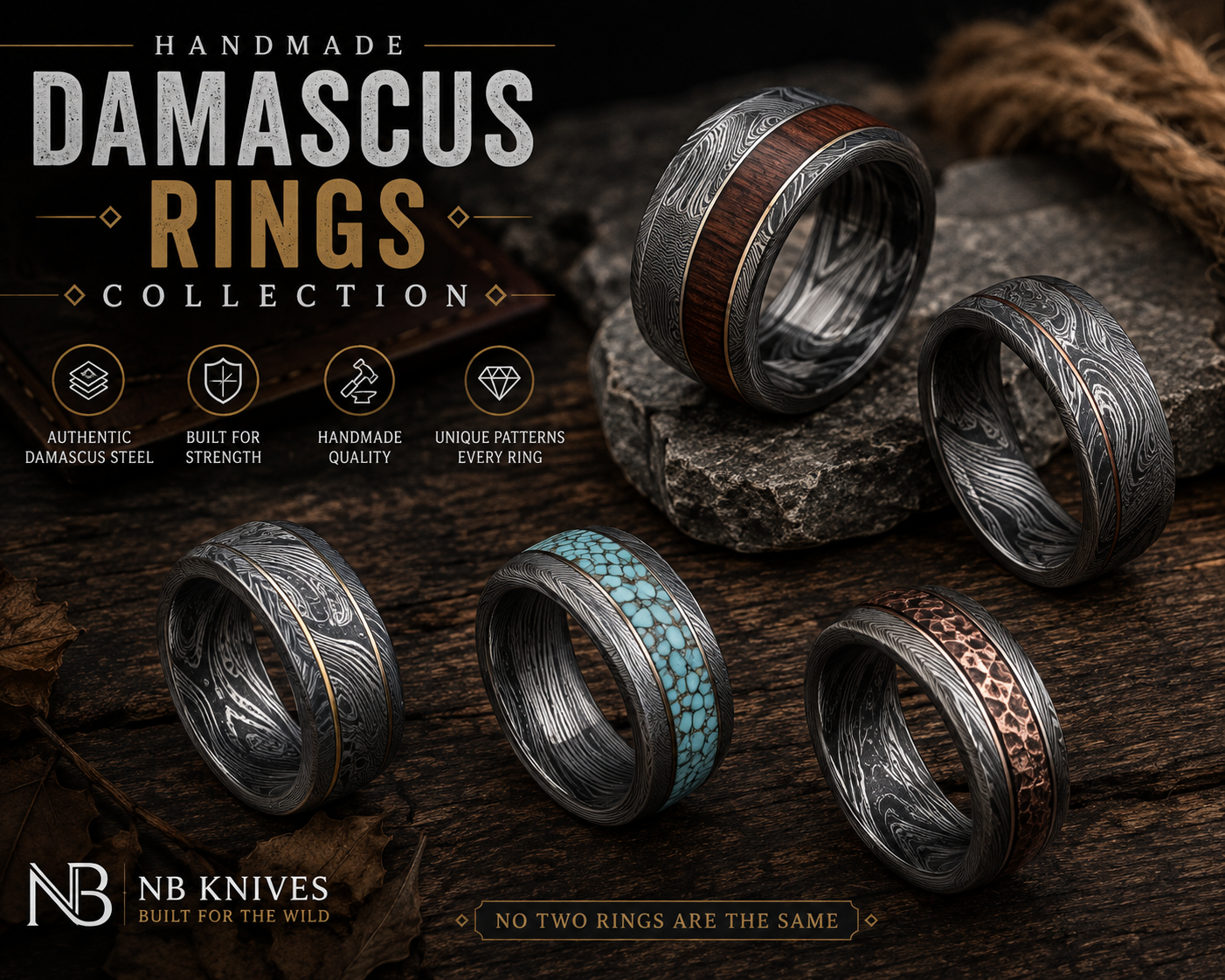 Damascus Rings