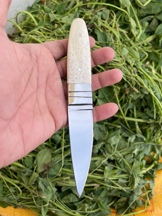 |NB KNIVES| CUSTOM HANDMADE D2 STEEL HUNTING KNIFE HANDLE BONE