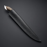 Custom Handmade D2 Steel Fillet Knife Handle Rose Wood/Black Micarta Bolster With Leather Sheath Craftsmanship Meets Functionality for Perfect Cuts