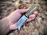 Custom Handmade D2 Steel Full Tang Howkbill Knife Handle Hardwood With Leather Sheath High-Quality Hawkbill Knife for Efficient Cutting Tasks