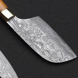 |NB KNIVES| Custom Handmade Cheese Serving Set/ Set Of 3 Pcs Handle Olive Wood