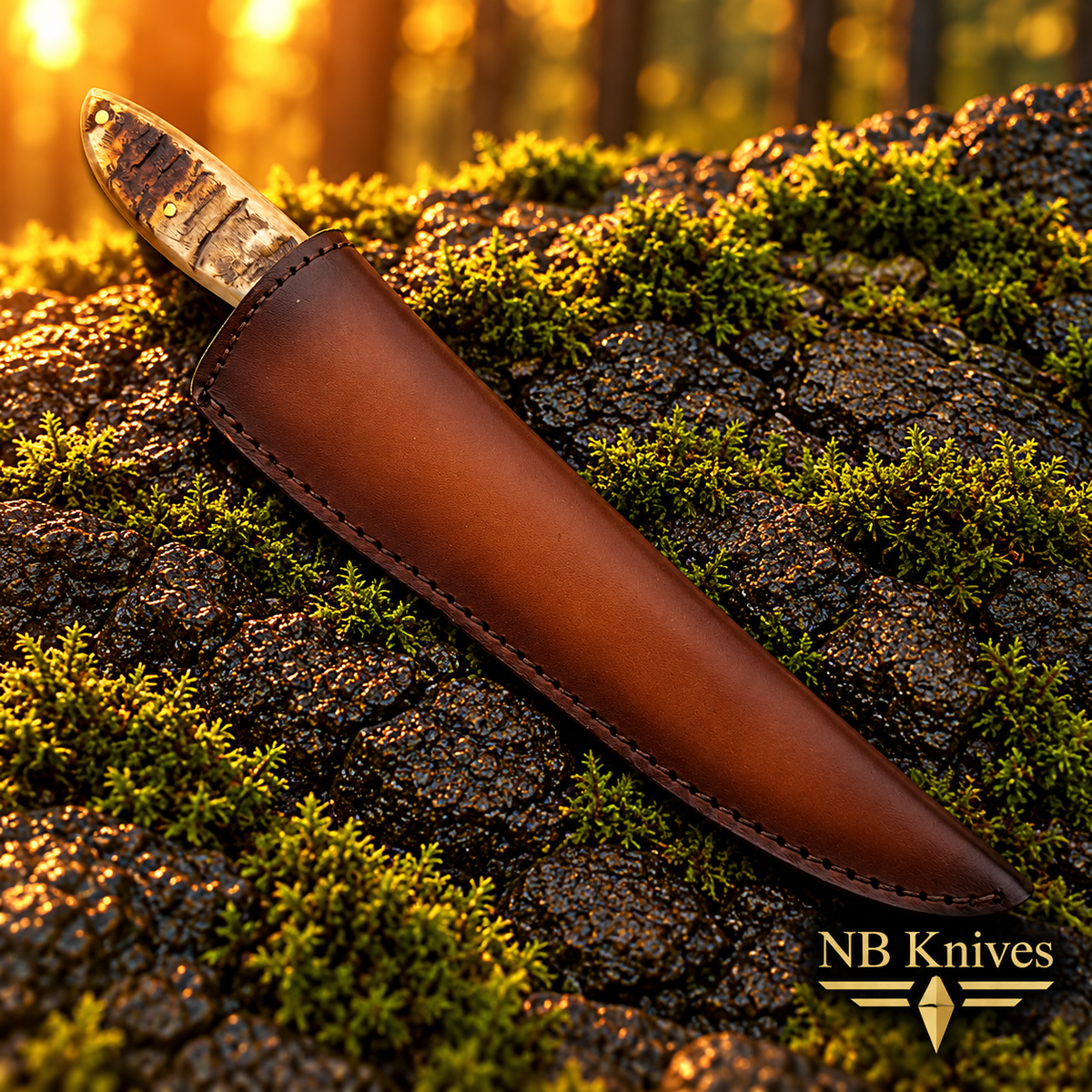 Custom Handmade D2 Steel Fillet Knife with Ram Horn & Resin Handle