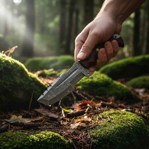 NB knives Tracker Knife with Leather sheath