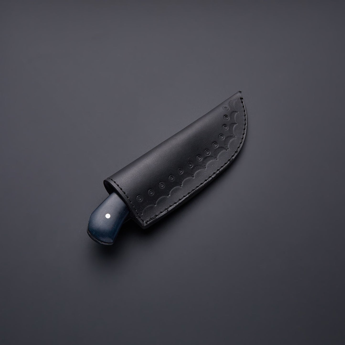 Custom Handmade Damascus Steel Skinner Knife with Cow Bone & Micarta Handle