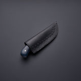 |NB KNIVES| Custom Handmade Damascus Steel Skinner Knife Handle Cowbone/Micarta With Leather Sheath