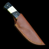 Custom Handmade D2 Steel Skinner knife Handle Rosewood/Hardwood/Cowbone With Leather Sheath All-Purpose Hunting Skinner