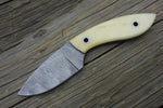 CUSTOM HANDMADE DAMASCUS HUNTING KNIFE Handle Bone