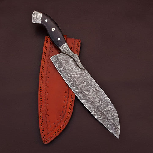 Handmade Damascus Steel kitchen chef Micarta Handle