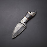 |NB KNIVES| CUSTOM HANDMADE DAMASCUS hUNTING KNIFE Damascus, Micarta, Brass