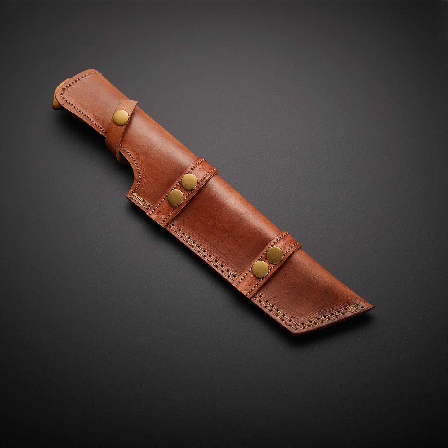 |NB KNIVES| CUSTOM HANDMADE DAMASCUS STEEL TRACKER KNIFE WITH LEATHER SHEATH