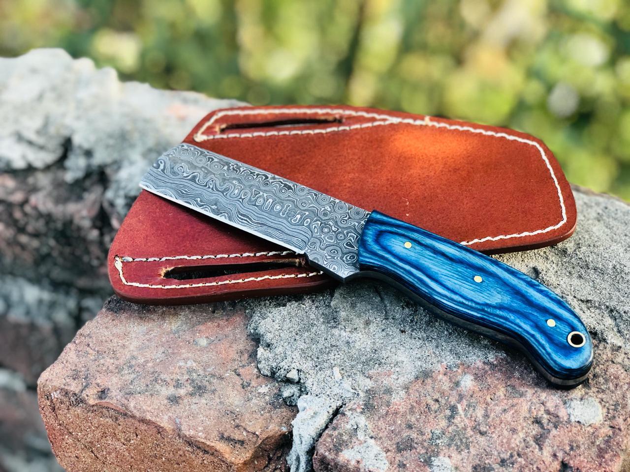 |NB KNIVES| Custom Handmade Damascus Steel Bull Cutter knife
