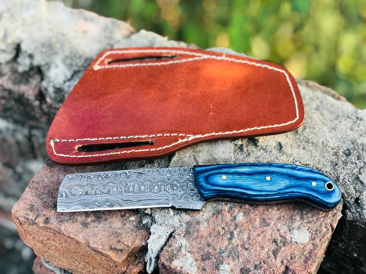 |NB KNIVES| Custom Handmade Damascus Steel Bull Cutter knife