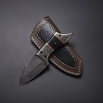 |NB KNIVES| CUSTOM HANDMADE DAMASCUS hUNTING KNIFE Damascus, Micarta, Brass