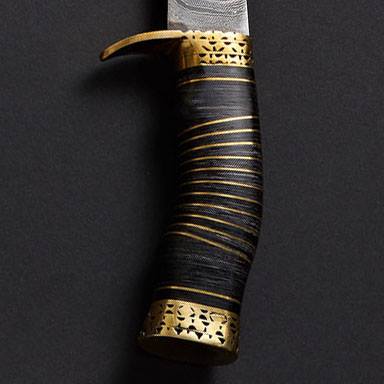 CUSTOM HANDMADE DAMASCUS KUKRI KNIFE WITH LEATHER SHEATH