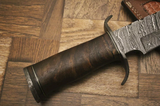 Beautiful Custom Handmade Damascus Steel Hunting knife" Rose Wood Handle - NB CUTLERY LTD