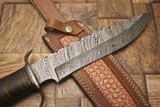 Beautiful Custom Handmade Damascus Steel Hunting knife" Rose Wood Handle - NB CUTLERY LTD