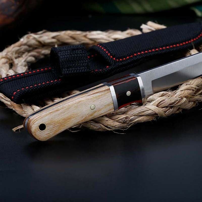 8" Tactical Straight Pocket Hunting Survival Fixed Blade Knife EDC - NB CUTLERY LTD