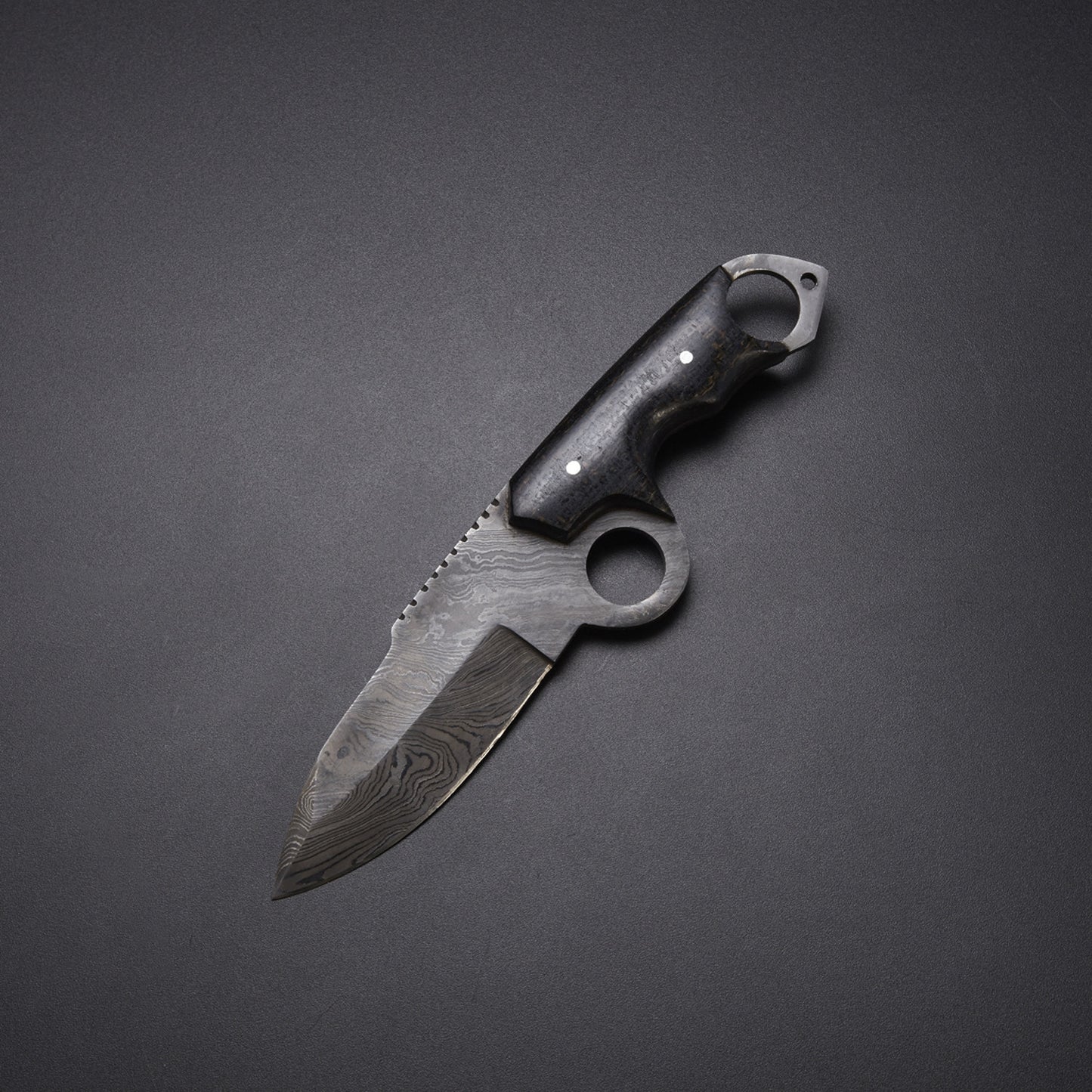 |NB KNIVES| CUSTOM HANDMADE DAMASCUS HUNTING KNIFE Materials Micarta, Damascus Steel