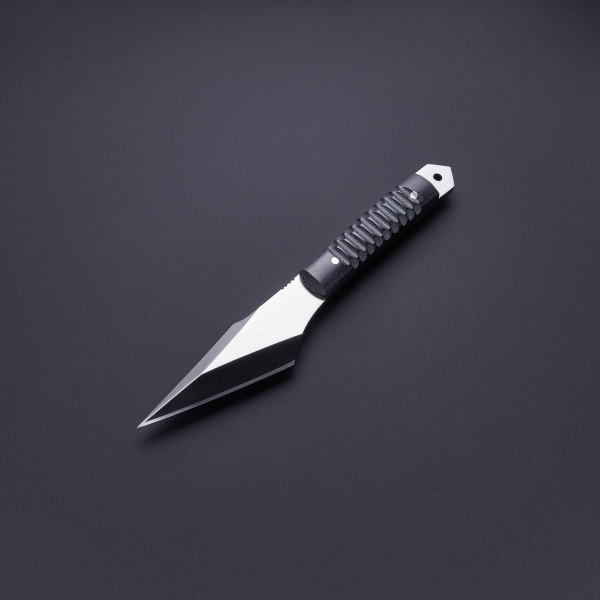 Custom Handmade D2 Steel Skinner Knife with Sculpted Micarta Handle & Leather Sheath