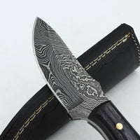 Damascus hunting knife Handle: Pakka Wood - NB CUTLERY LTD