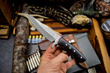 Custom-Handmade Damascus-Hunting-Utility--Camp Blade EDC Knife - NB CUTLERY LTD