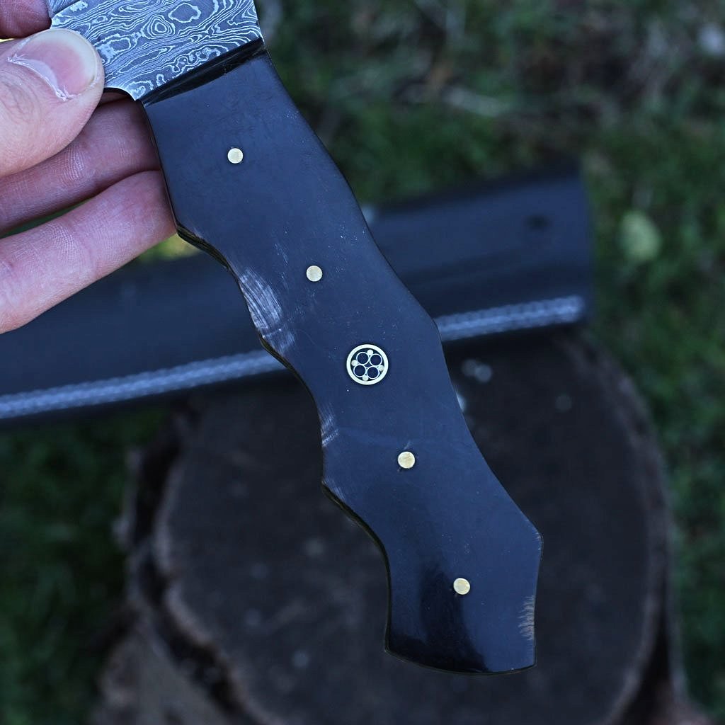 Damascus Hunting knife - NB CUTLERY LTD