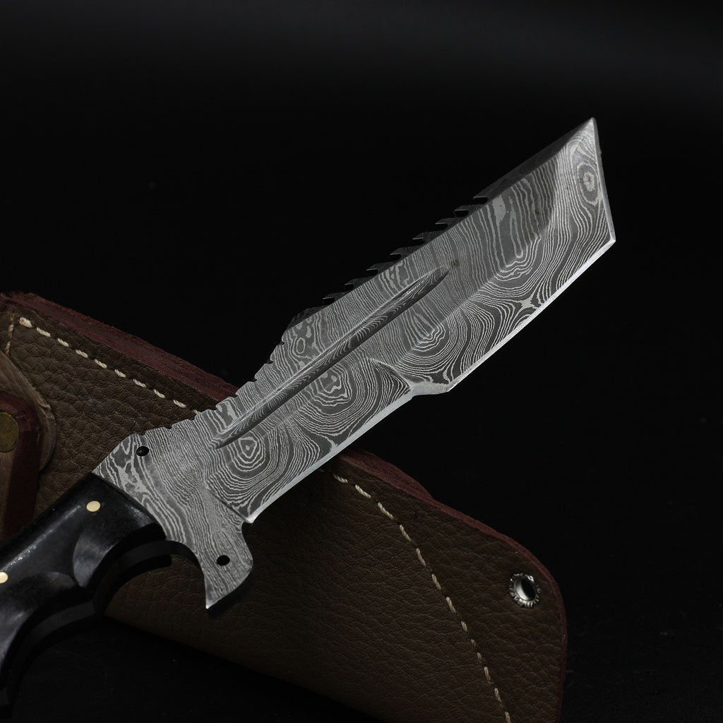 Damascus Hunting knife - NB CUTLERY LTD