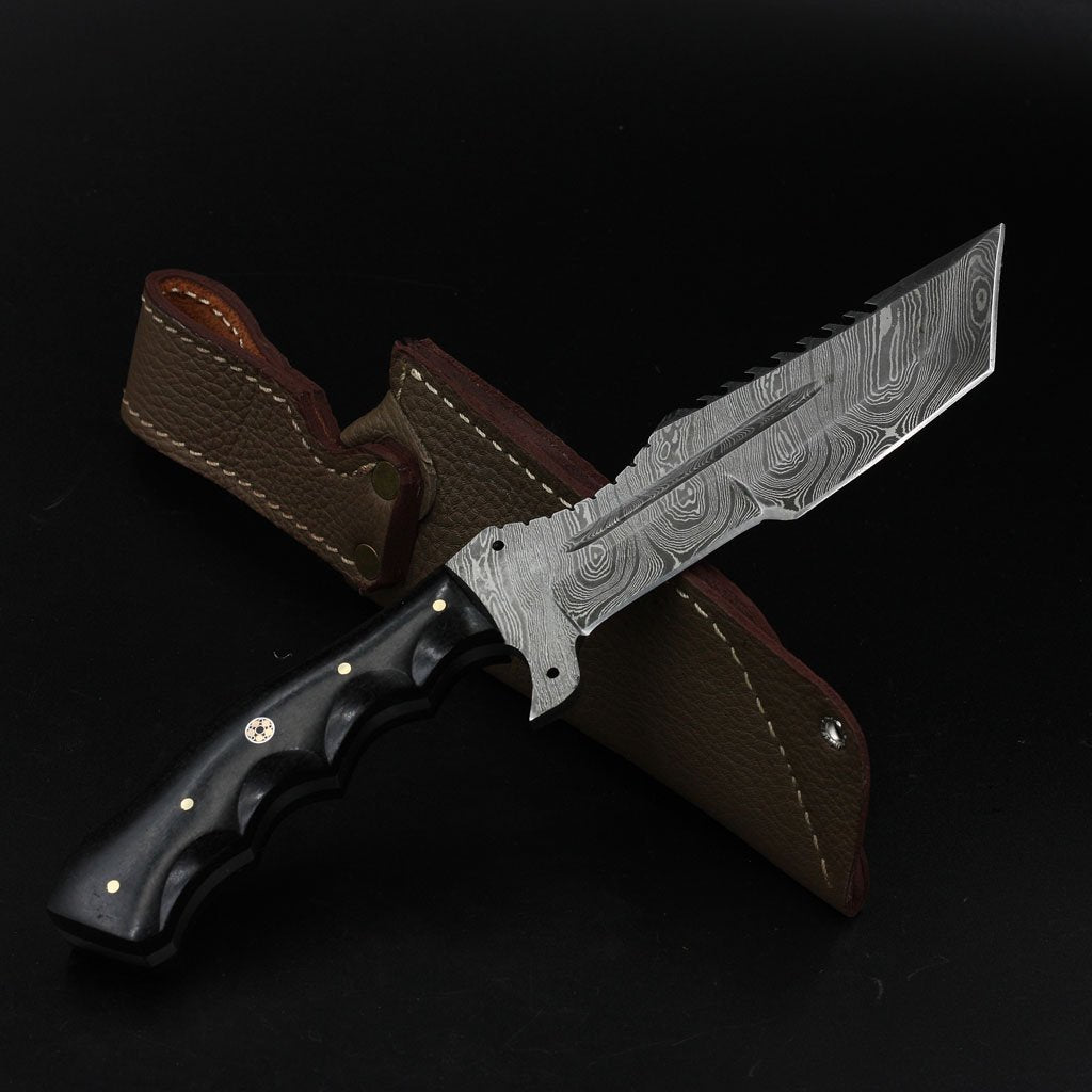 Damascus Hunting knife - NB CUTLERY LTD