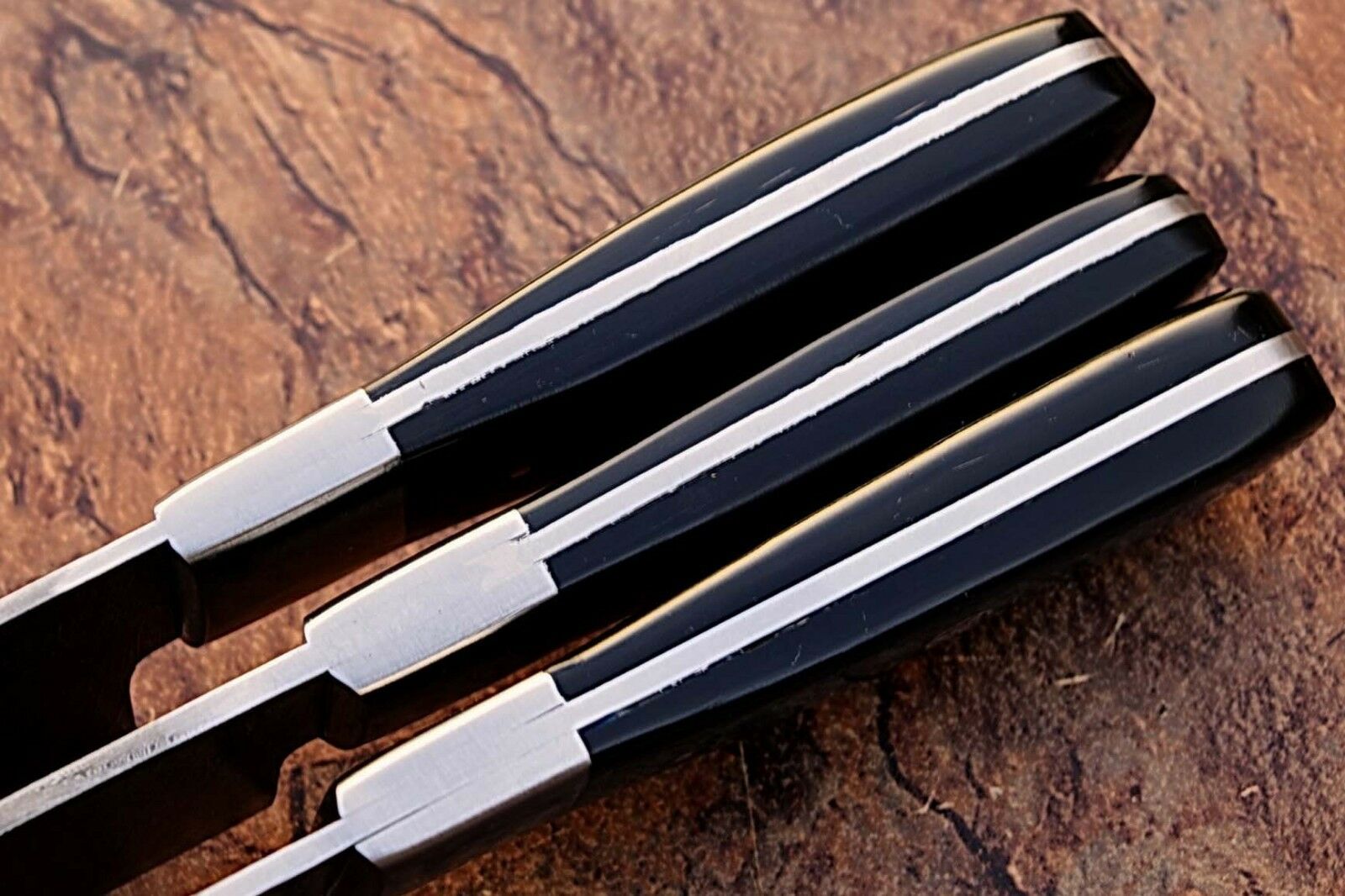 CUSTOM MADE DAMASCUS BLADE 6Pcs. CHEF/KITCHEN KNIVES SET - NB CUTLERY LTD