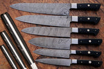 CUSTOM MADE DAMASCUS BLADE 6Pcs. CHEF/KITCHEN KNIVES SET - NB CUTLERY LTD