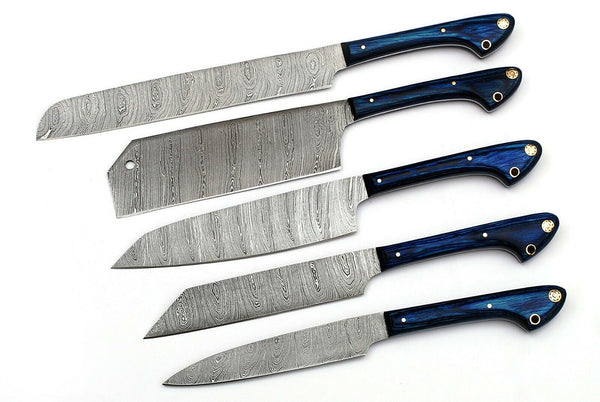 Custom Handmade Damascus Kitchen Knife Chef Knives - NB CUTLERY LTD
