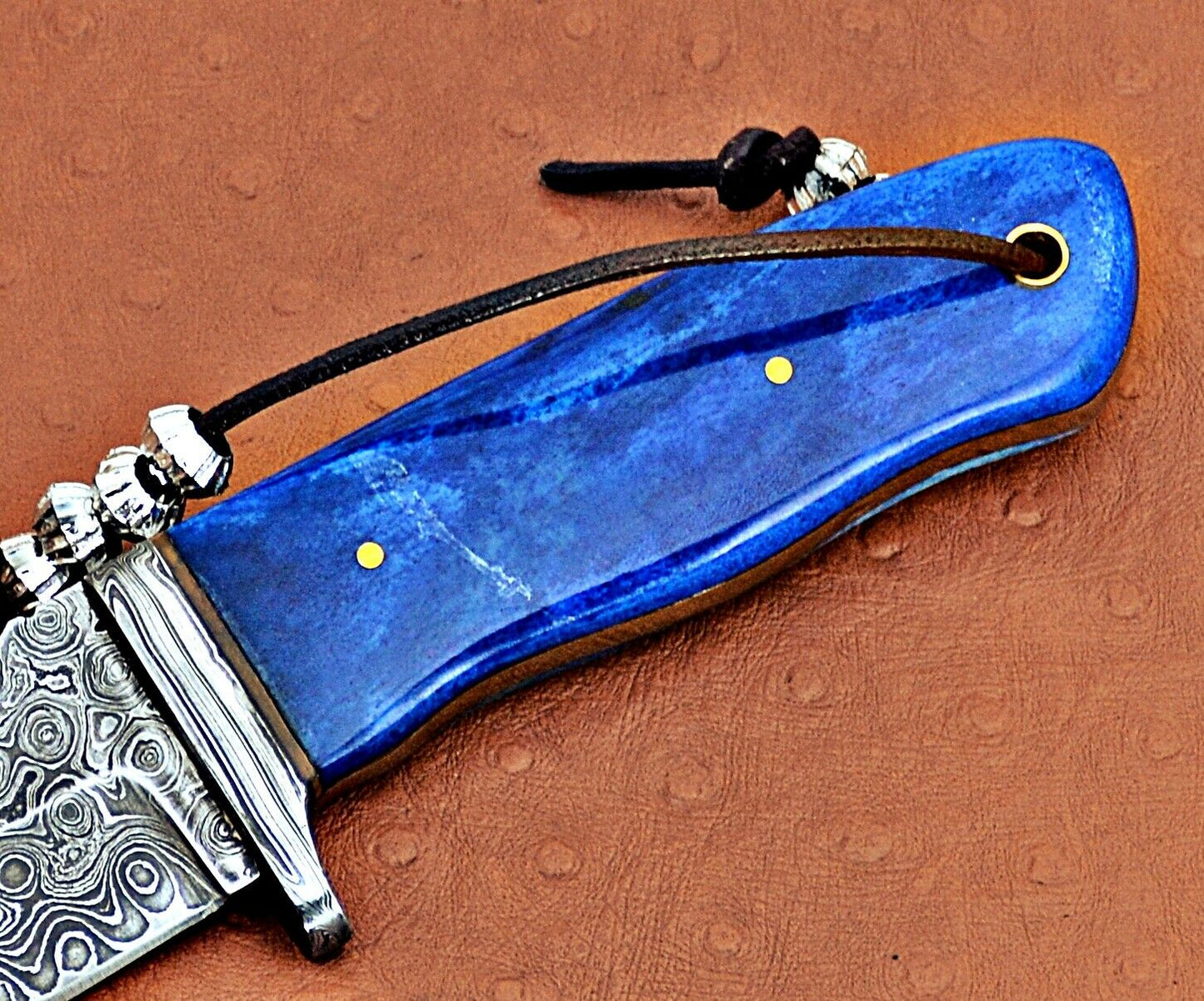 Custom Handmade Damascus Steel Hunting Knife Gut Hook - NB CUTLERY LTD