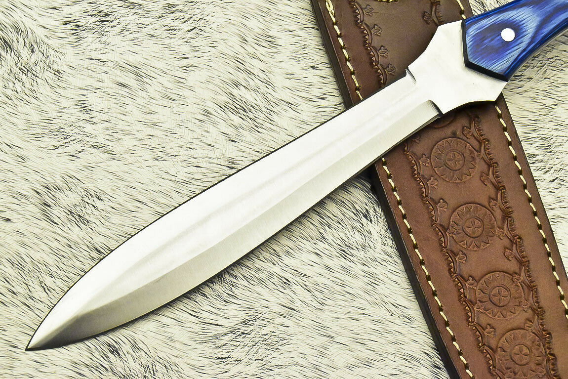 HAND MADE D2 TOOL STEEL BLADE FULL TANG KNIFE | HARD WOOD - NB CUTLERY LTD