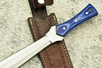 HAND MADE D2 TOOL STEEL BLADE FULL TANG KNIFE | HARD WOOD - NB CUTLERY LTD
