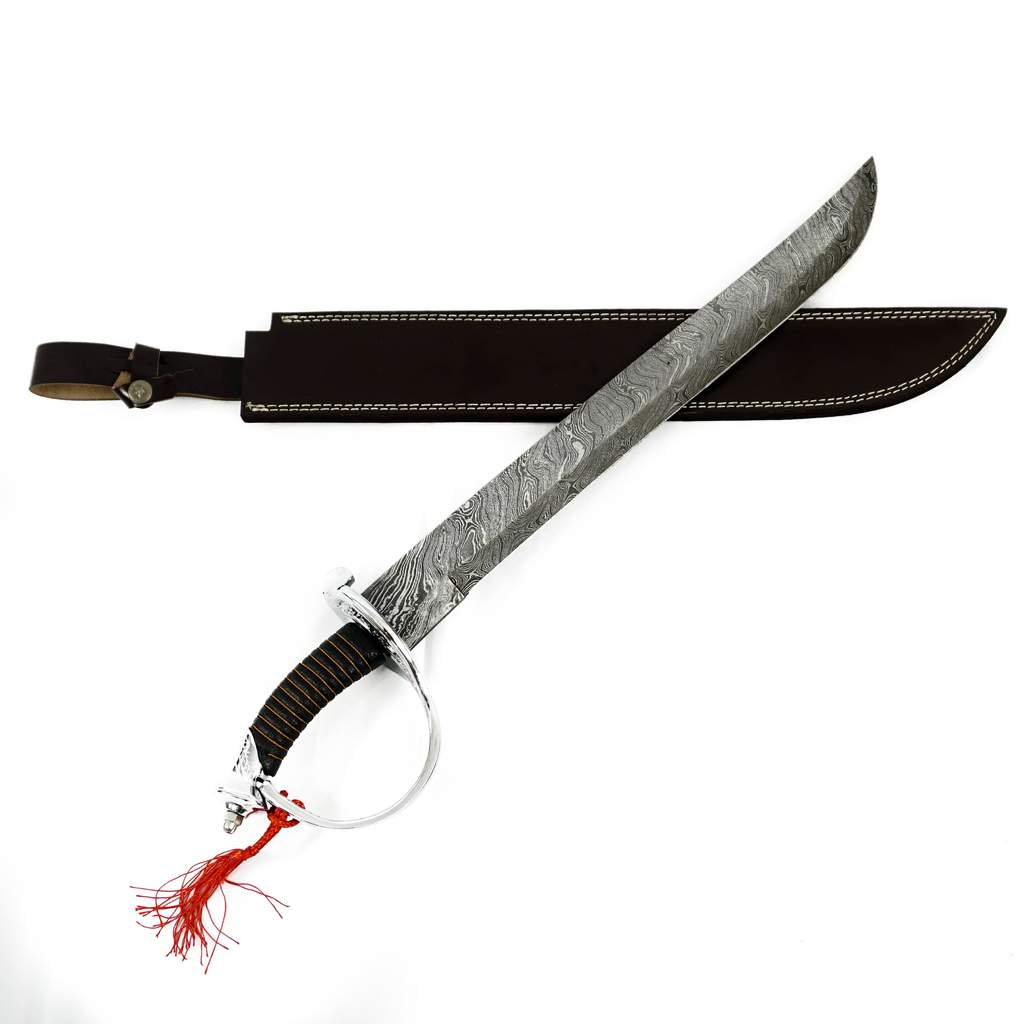 Cutlass Sword- High Carbon Damascus Steel Sword - NB CUTLERY LTD