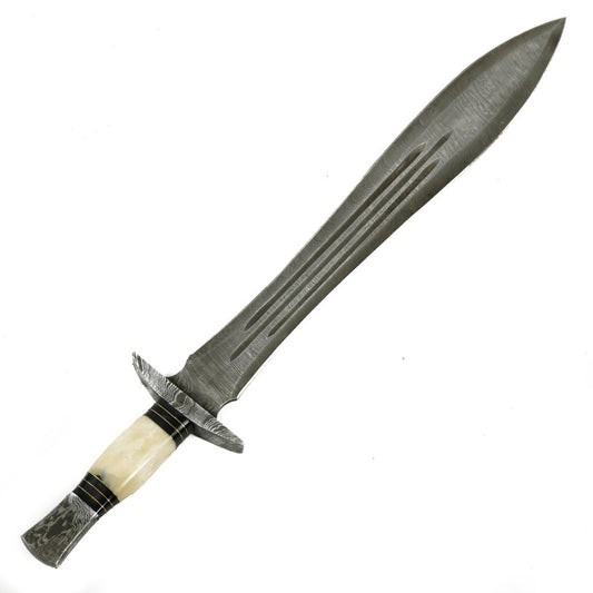 Viking Sword- High Carbon Damascus Steel Sword- 26"- Viking Age/ Carolingian Sword - NB CUTLERY LTD