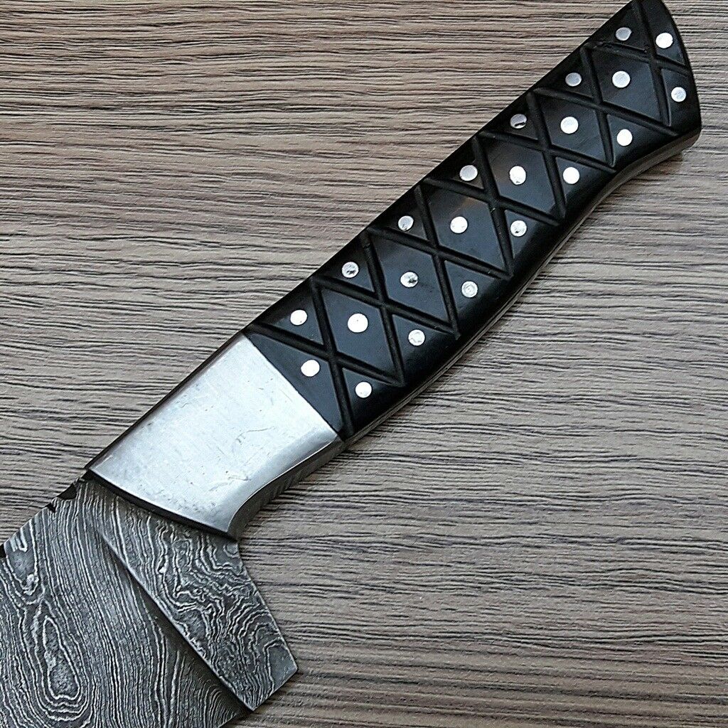 Custom Handmade Kitchen Chef Knife BUFFALO HORN Handle - NB CUTLERY LTD