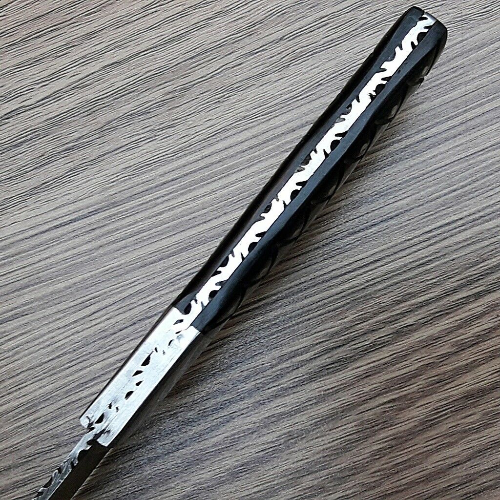 Custom Handmade Kitchen Chef Knife BUFFALO HORN Handle - NB CUTLERY LTD