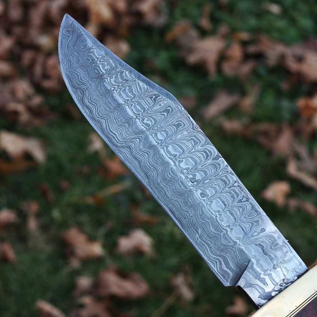 Damascus Hunting Knife - NB CUTLERY LTD